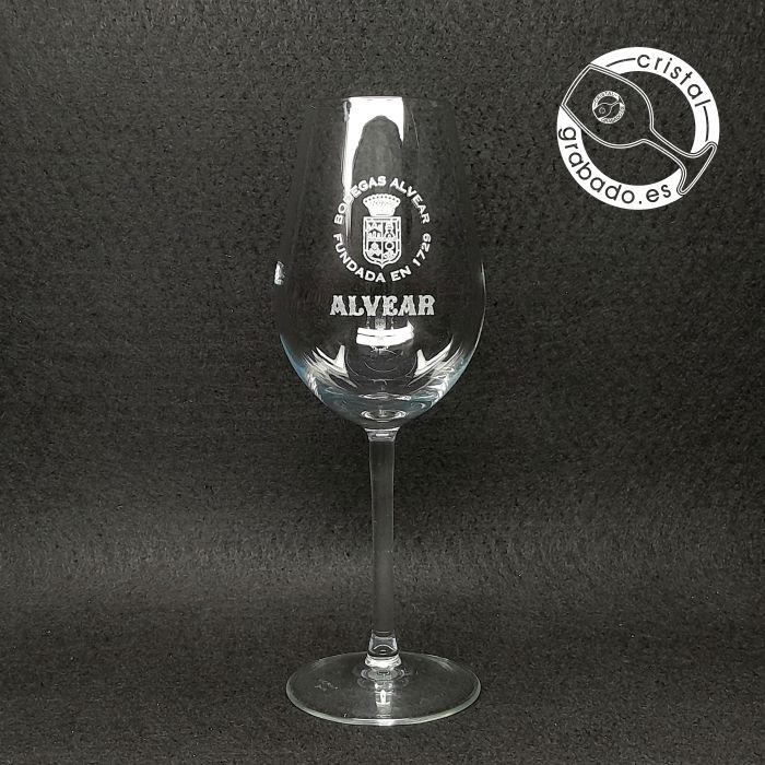 Catavino alto grabado logotipo Bodegas Alvear